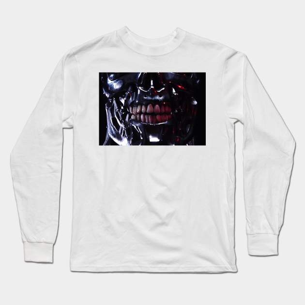 terminator face mask Long Sleeve T-Shirt by thehollowpoint